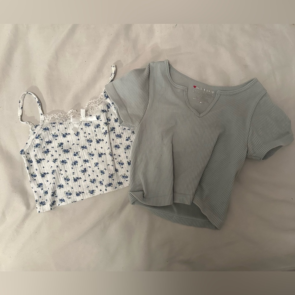 crop top shirt set
